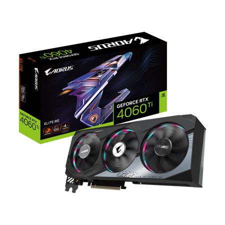 Видеокарта Gigabyte GeForce RTX 4060 Ti AORUS ELITE (GV-N406TAORUS E-8GD)