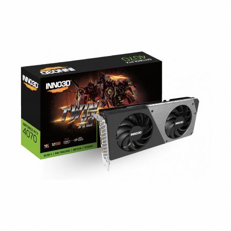 Видеокарта Inno3D GeForce RTX4070 Twin X2 (N40702-126X-185252N)