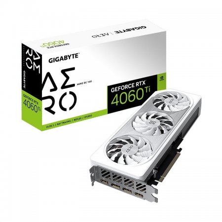 Видеокарта Gigabyte GeForce RTX 4060 Ti AERO OC (GV-N406TAERO OC-16GD)