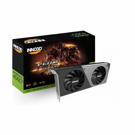 Видеокарта Inno3D GeForce RTX 4060 Ti 8GB TWIN X2 (N406T2-08D6-171153N)