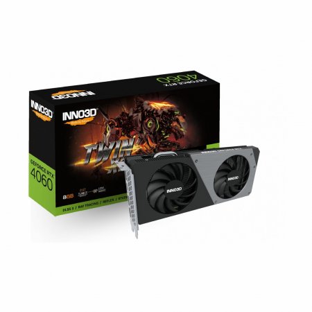 Видеокарта Inno3D GeForce RTX4060 TWIN X2 8Gb (N40602-08D6-173051N)