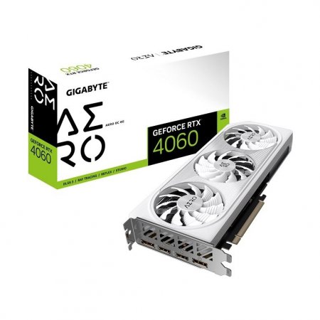 Видеокарта Gigabyte NVIDIA GeForce RTX 4060 AERO (GV-N4060AERO OC-8GD)