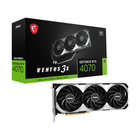 Видеокарта MSI NVIDIA GeForce RTX 4070 RTX 4070 VENTUS 3X 12G O