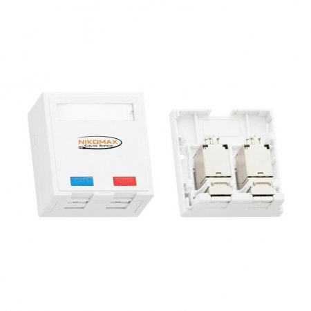 Розетка NIKOMAX NMC-WO2SE2-FT-ST-WT