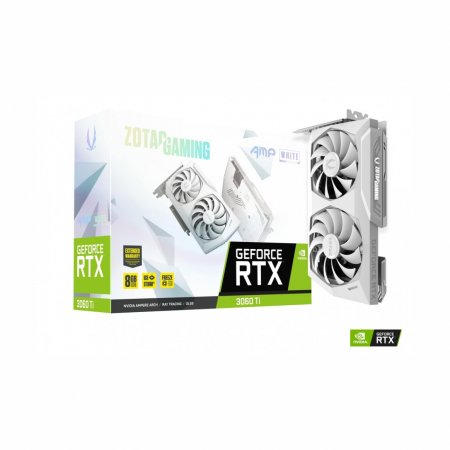 Видеокарта Zotac GAMING GeForce RTX 3060 Ti AMP LHR White Edition (ZT-A30610F-10PLHR)